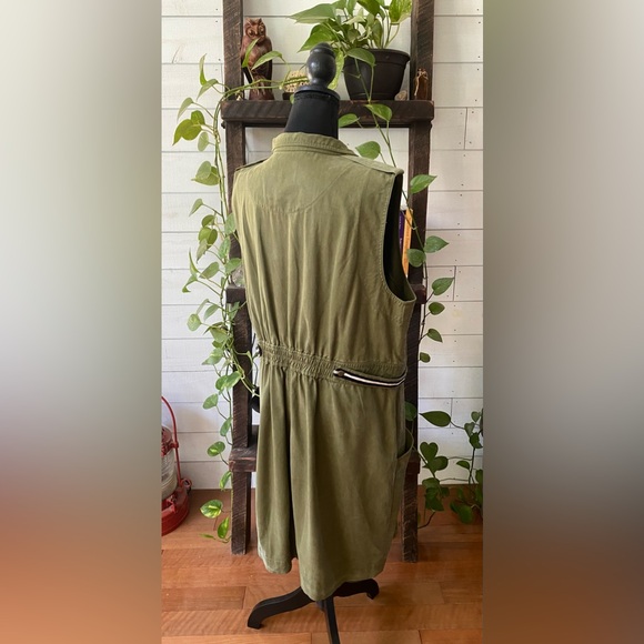 Plenty by Tracy Reese: Military Green Utility Dress - Picture 9 of 17